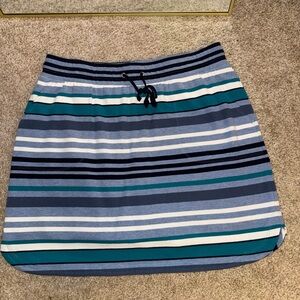 Croft & Barrow Striped Blue and Teal Mini Skirt